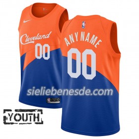 Kinder NBA Cleveland Cavaliers Trikot 2018-19 Nike City Edition Blau Swingman - Benutzerdefinierte